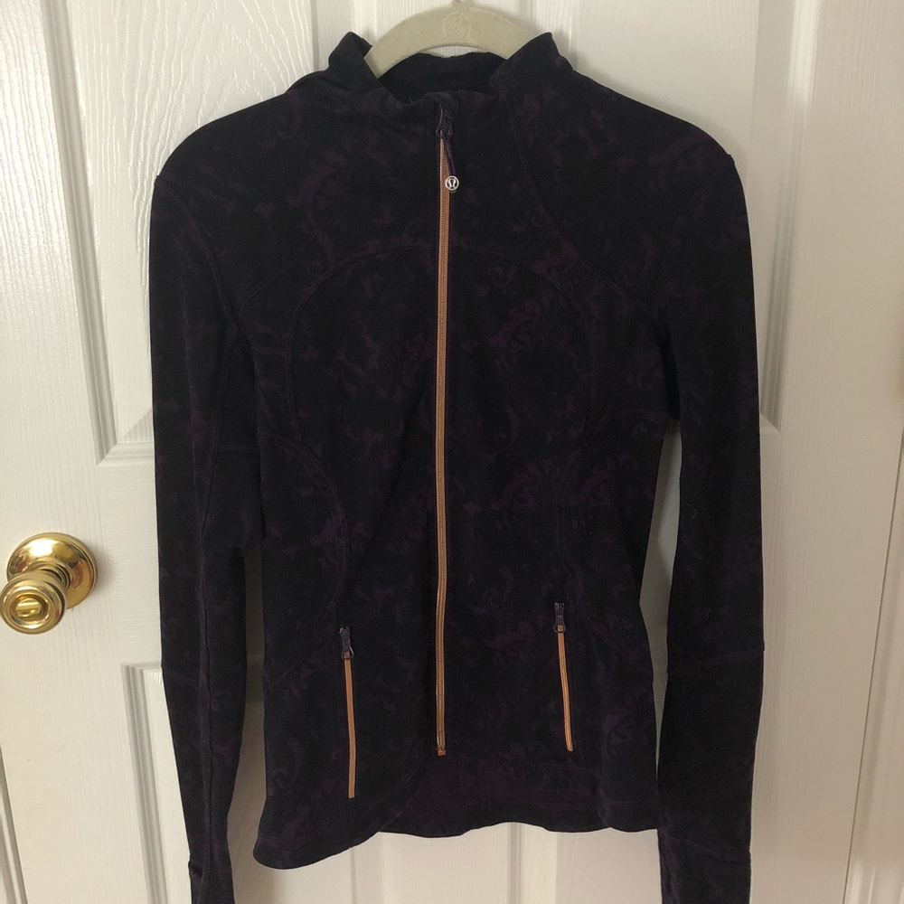 Lululemon Purple and Gold Zip Up